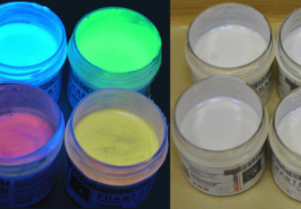 Invisible fluorescent paint