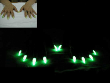 Glow in the dark nail polishes