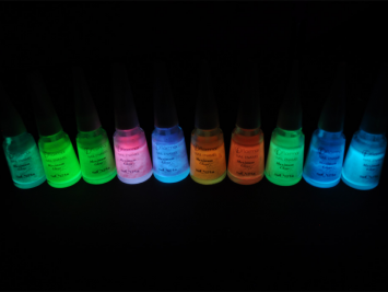 Glow in the dark nail polishes