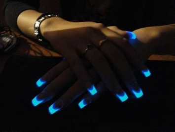 Glow in the dark nail polishes