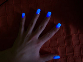 Glow in the dark nail polishes