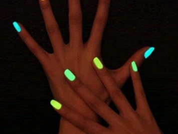 Glow in the dark nail polishes
