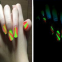 Glow in the dark nail polishes